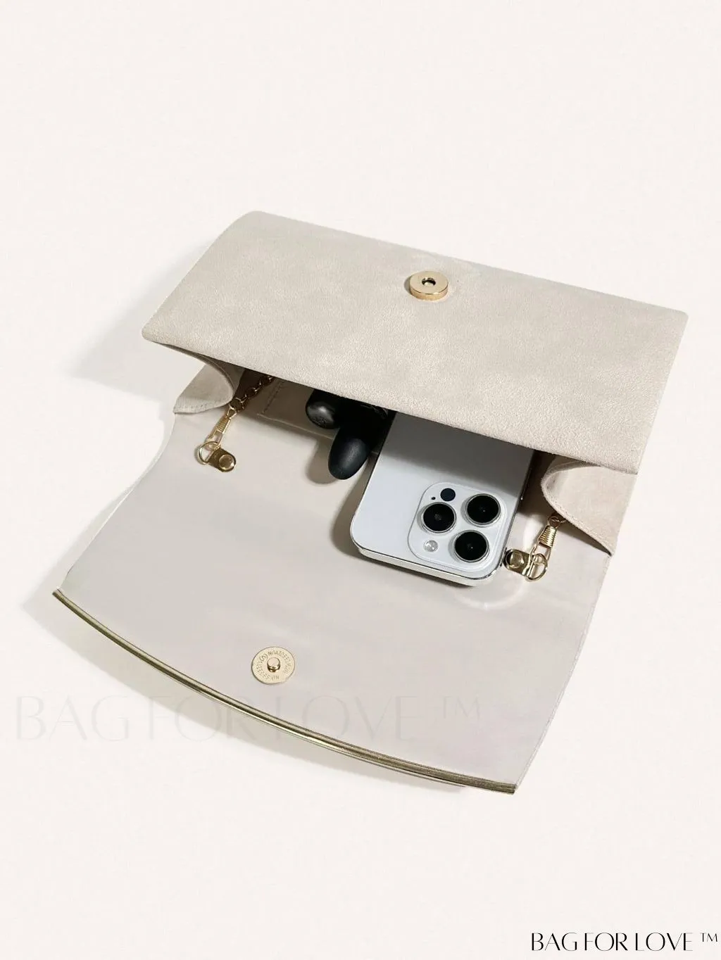 BagForLove - Minimalist Flap Envelope Bag with Contrast Binding in Petite Size