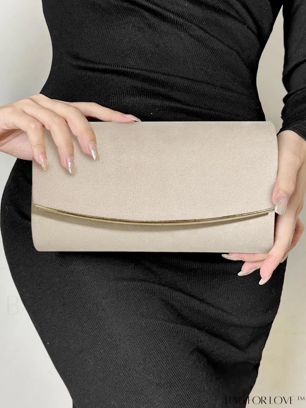 BagForLove - Minimalist Flap Envelope Bag with Contrast Binding in Petite Size