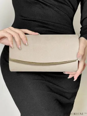 BagForLove - Minimalist Flap Envelope Bag with Contrast Binding in Petite Size