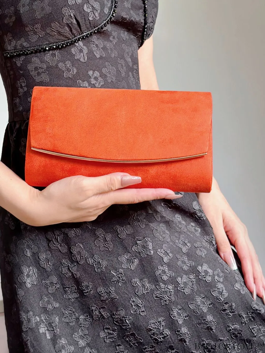 BagForLove - Minimalist Flap Envelope Bag with Contrast Binding in Petite Size