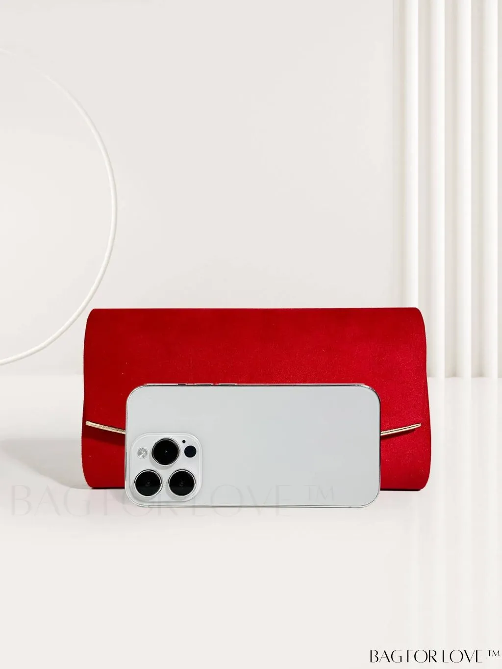 BagForLove - Minimalist Flap Envelope Bag with Contrast Binding in Petite Size