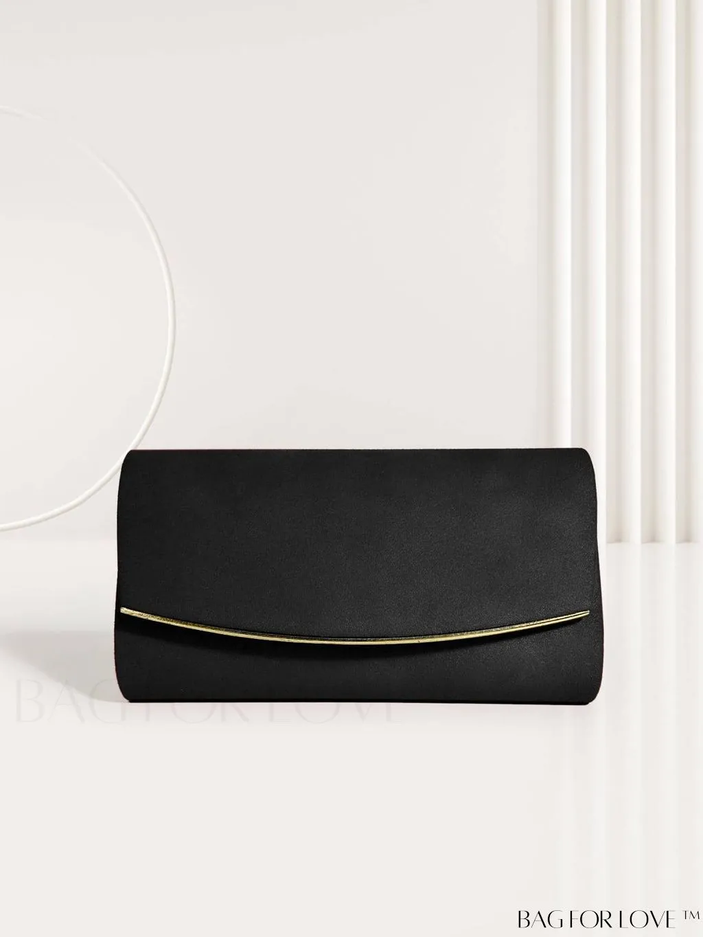BagForLove - Minimalist Flap Envelope Bag with Contrast Binding in Petite Size