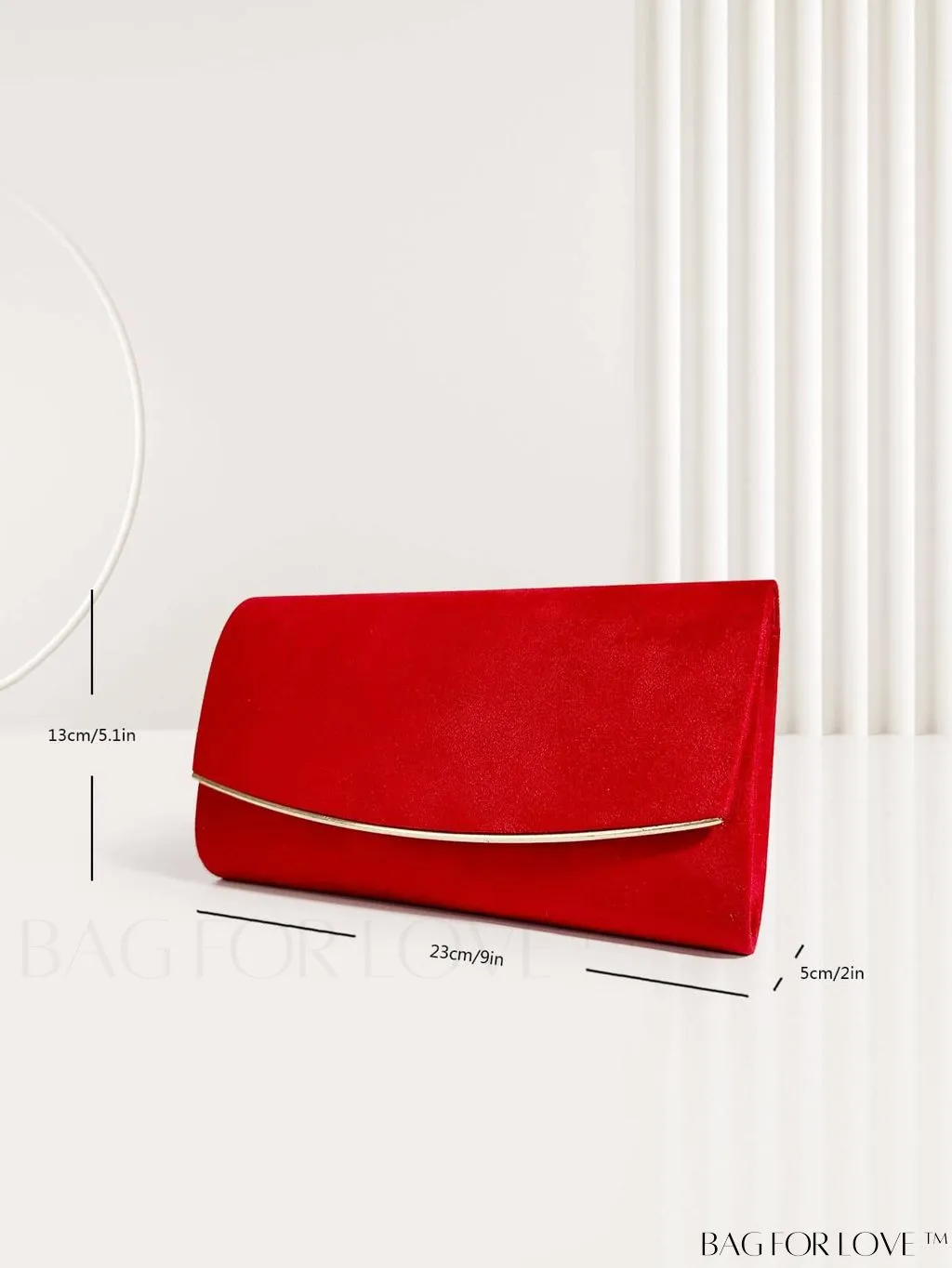 BagForLove - Minimalist Flap Envelope Bag with Contrast Binding in Petite Size