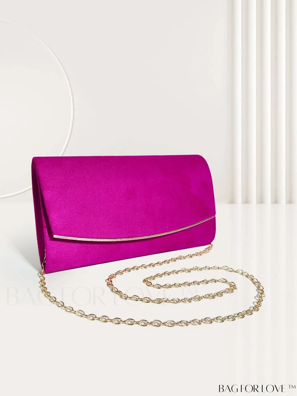 BagForLove - Minimalist Flap Envelope Bag with Contrast Binding in Petite Size