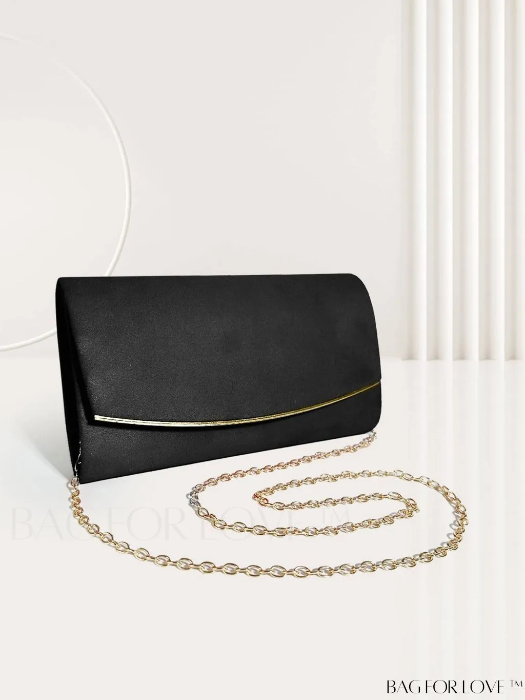 BagForLove - Minimalist Flap Envelope Bag with Contrast Binding in Petite Size
