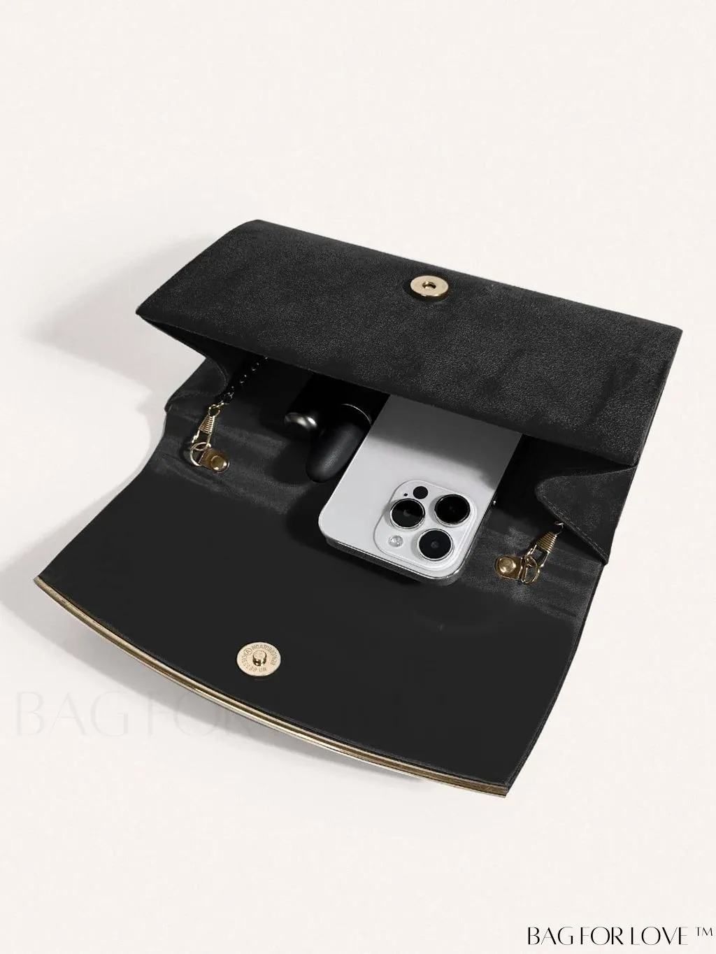 BagForLove - Minimalist Flap Envelope Bag with Contrast Binding in Petite Size
