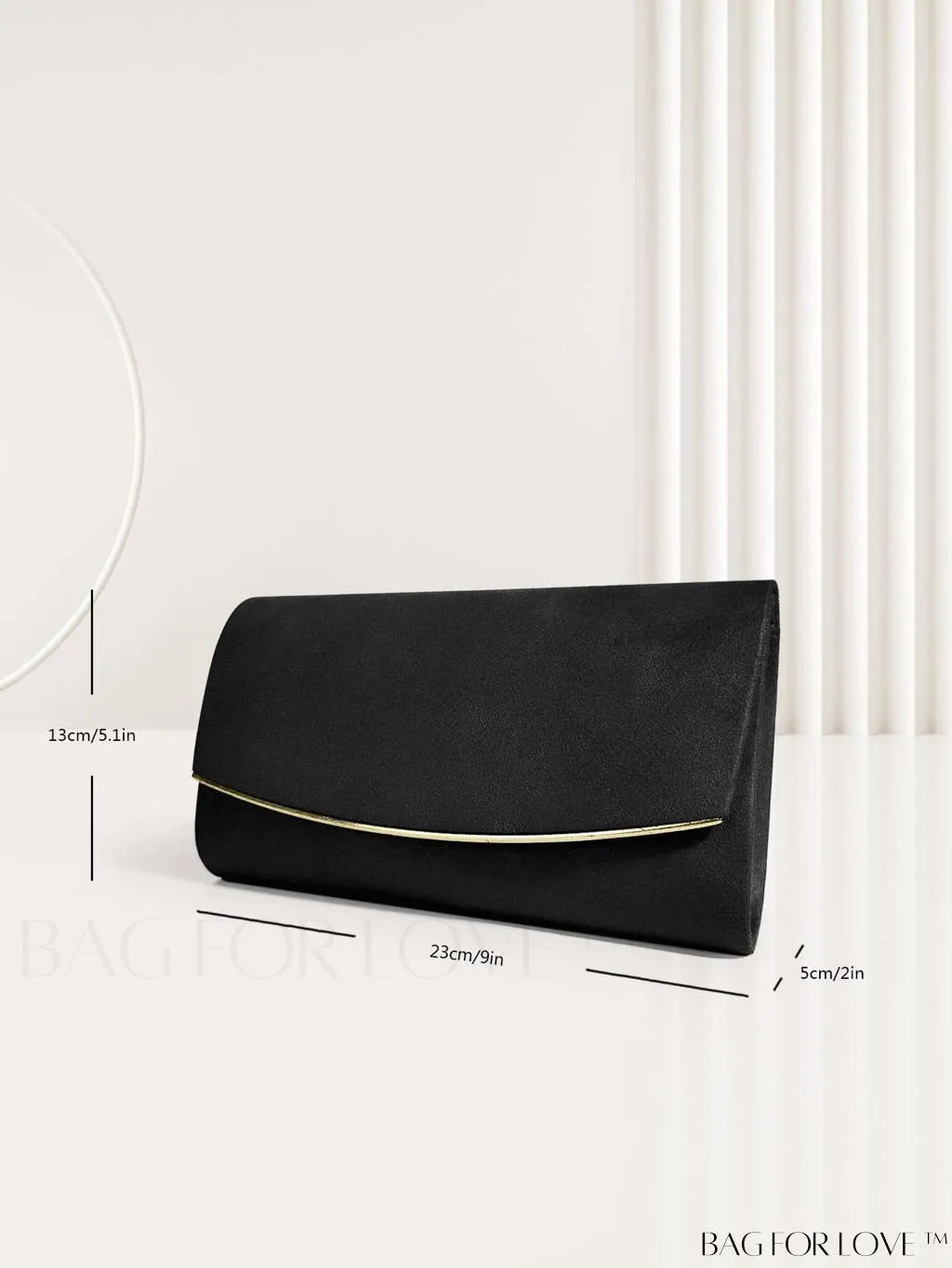 BagForLove - Minimalist Flap Envelope Bag with Contrast Binding in Petite Size