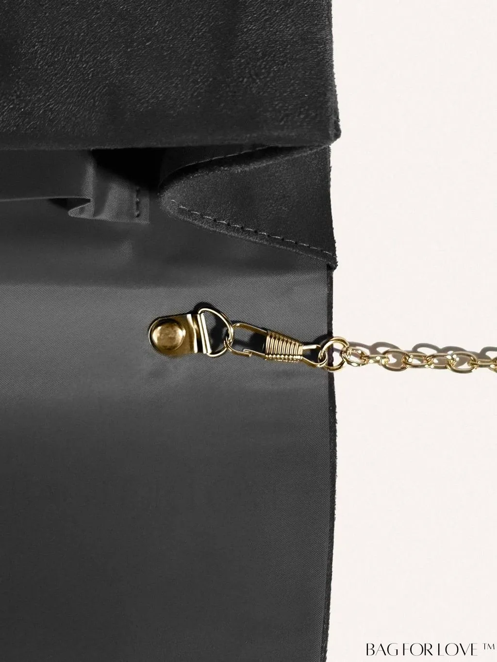 BagForLove - Minimalist Flap Envelope Bag with Contrast Binding in Petite Size