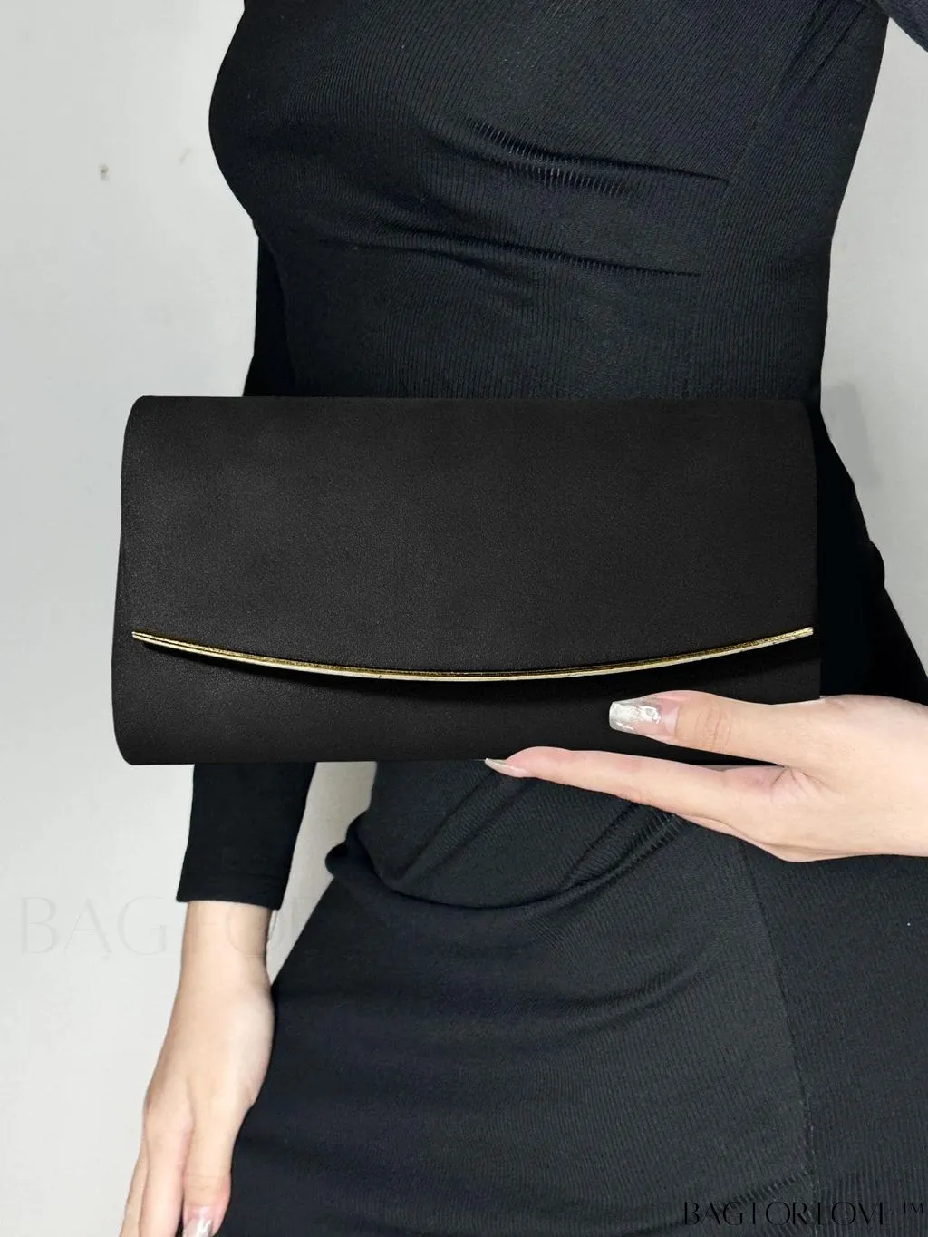 BagForLove - Minimalist Flap Envelope Bag with Contrast Binding in Petite Size