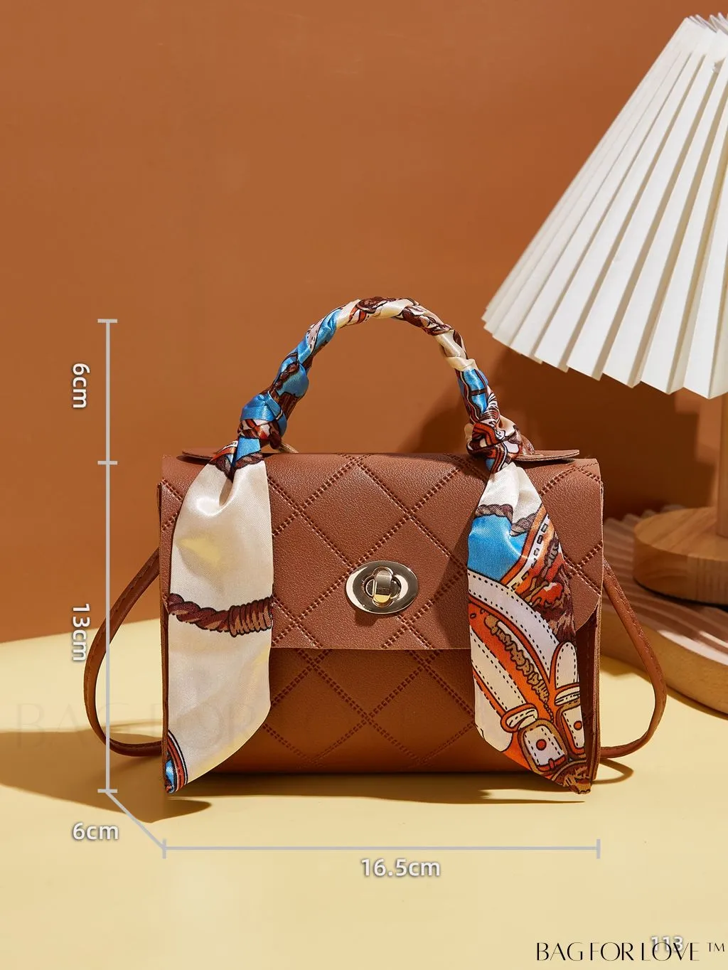 BagForLove - Quilted Scarf Embossed Satchel: Compact and Elegant