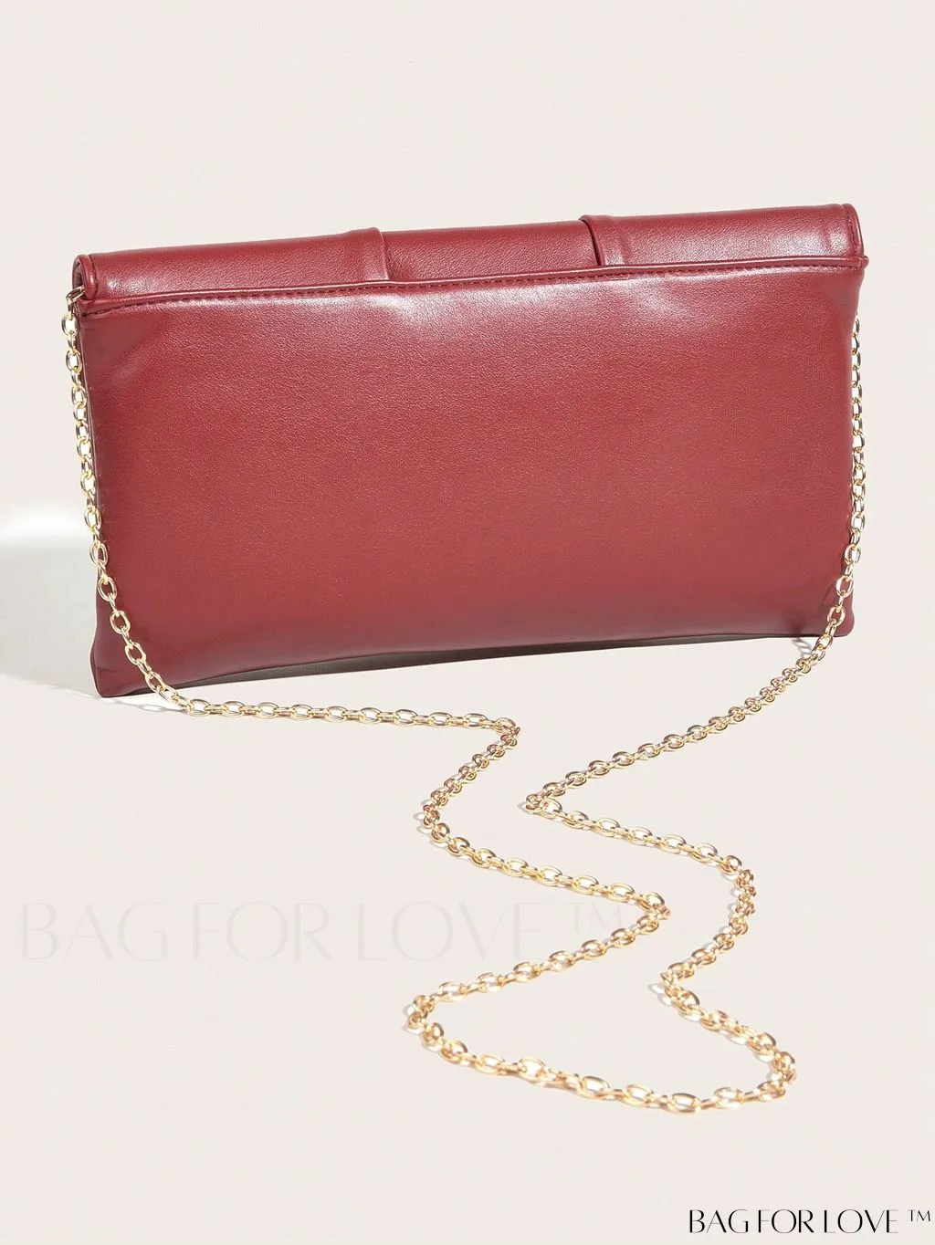 BagForLove - Ruched Detail Metal Envelope Bag for Elegant Home Decor