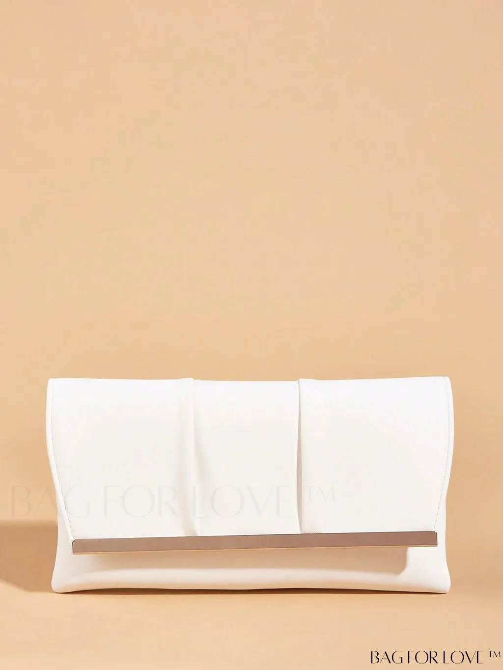 BagForLove - Ruched Detail Metal Envelope Bag for Elegant Home Decor