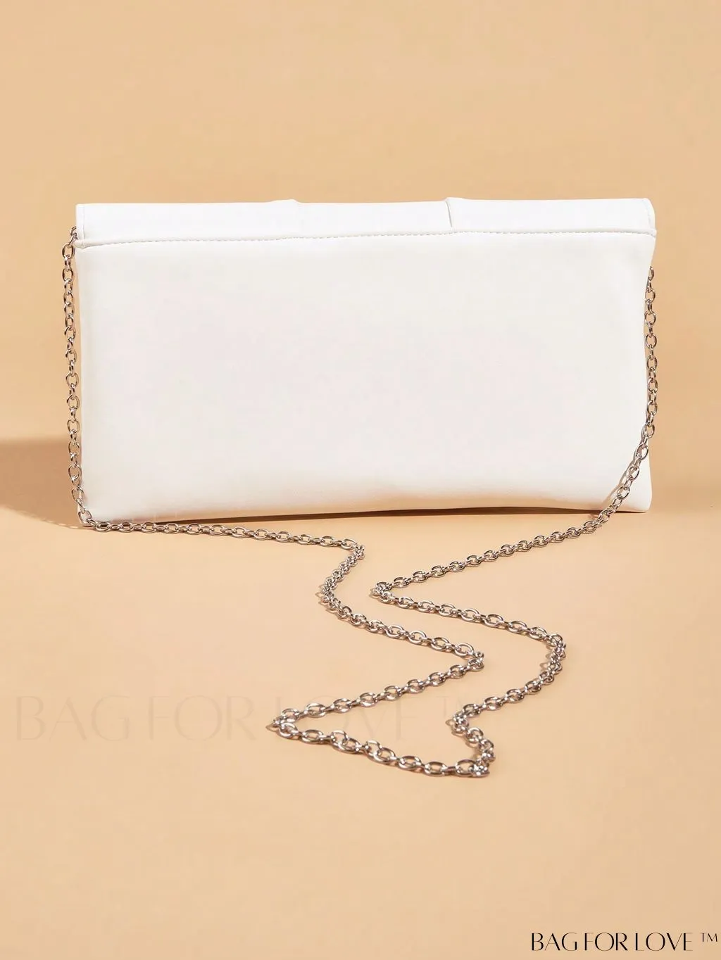 BagForLove - Ruched Detail Metal Envelope Bag for Elegant Home Decor