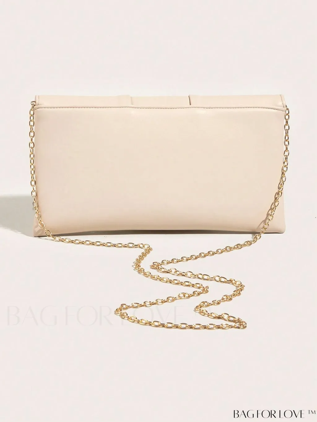 BagForLove - Ruched Detail Metal Envelope Bag for Elegant Home Decor