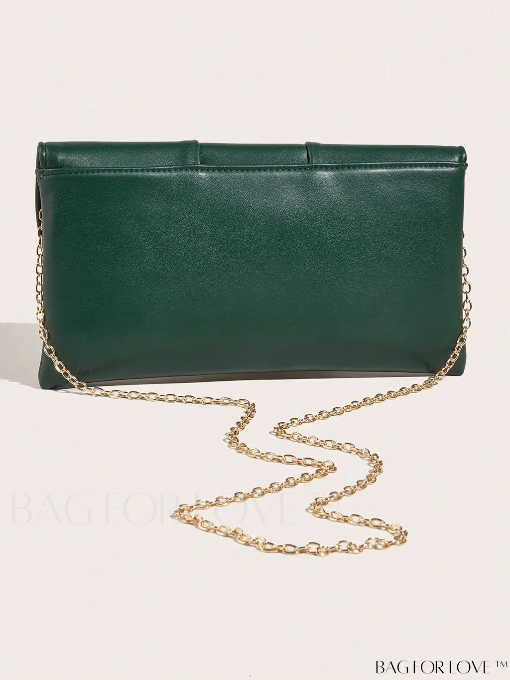 BagForLove - Ruched Detail Metal Envelope Bag for Elegant Home Decor