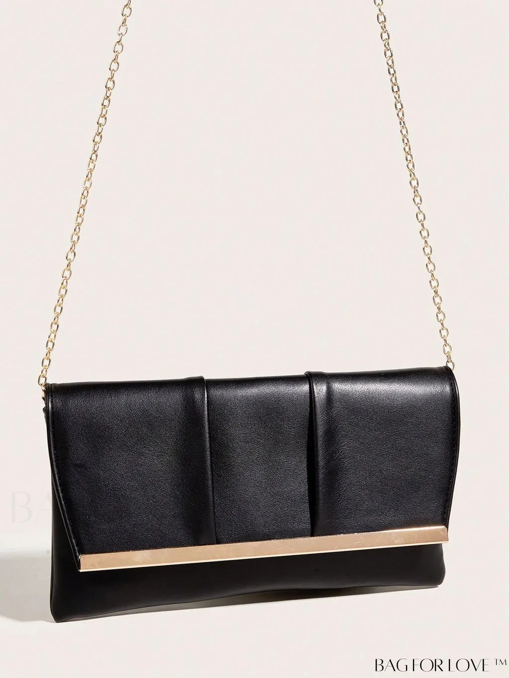 BagForLove - Ruched Detail Metal Envelope Bag for Elegant Home Decor