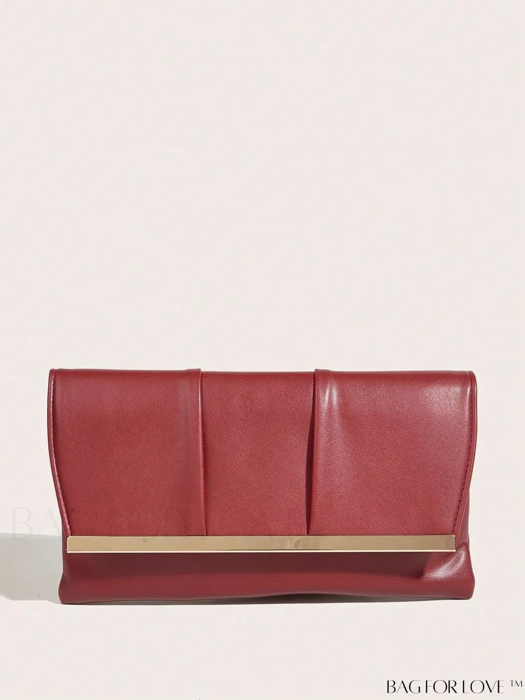 BagForLove - Ruched Detail Metal Envelope Bag for Elegant Home Decor