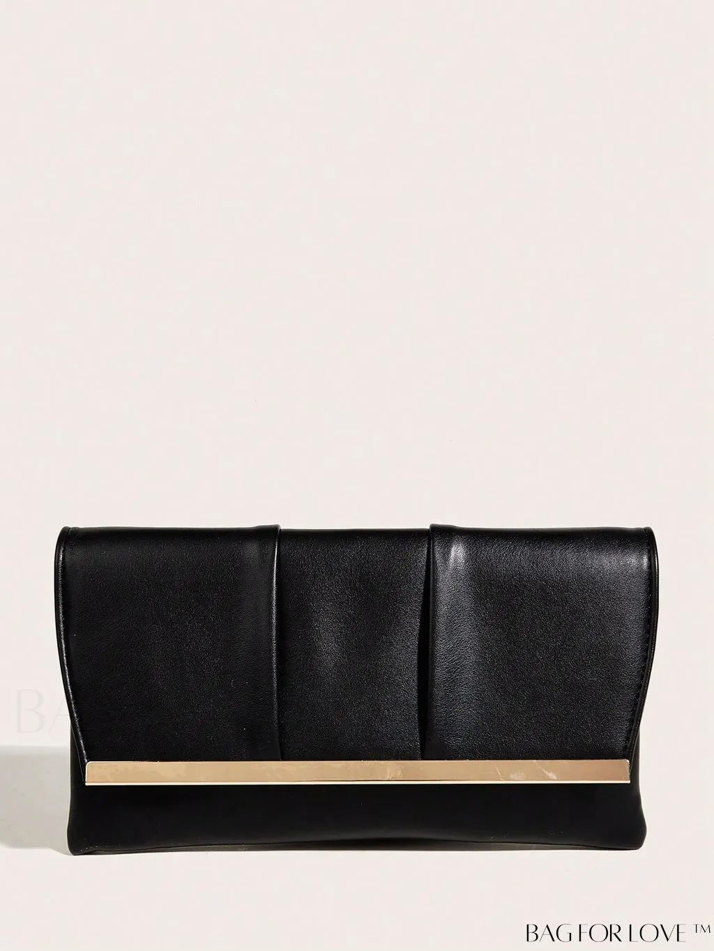 BagForLove - Ruched Detail Metal Envelope Bag for Elegant Home Decor