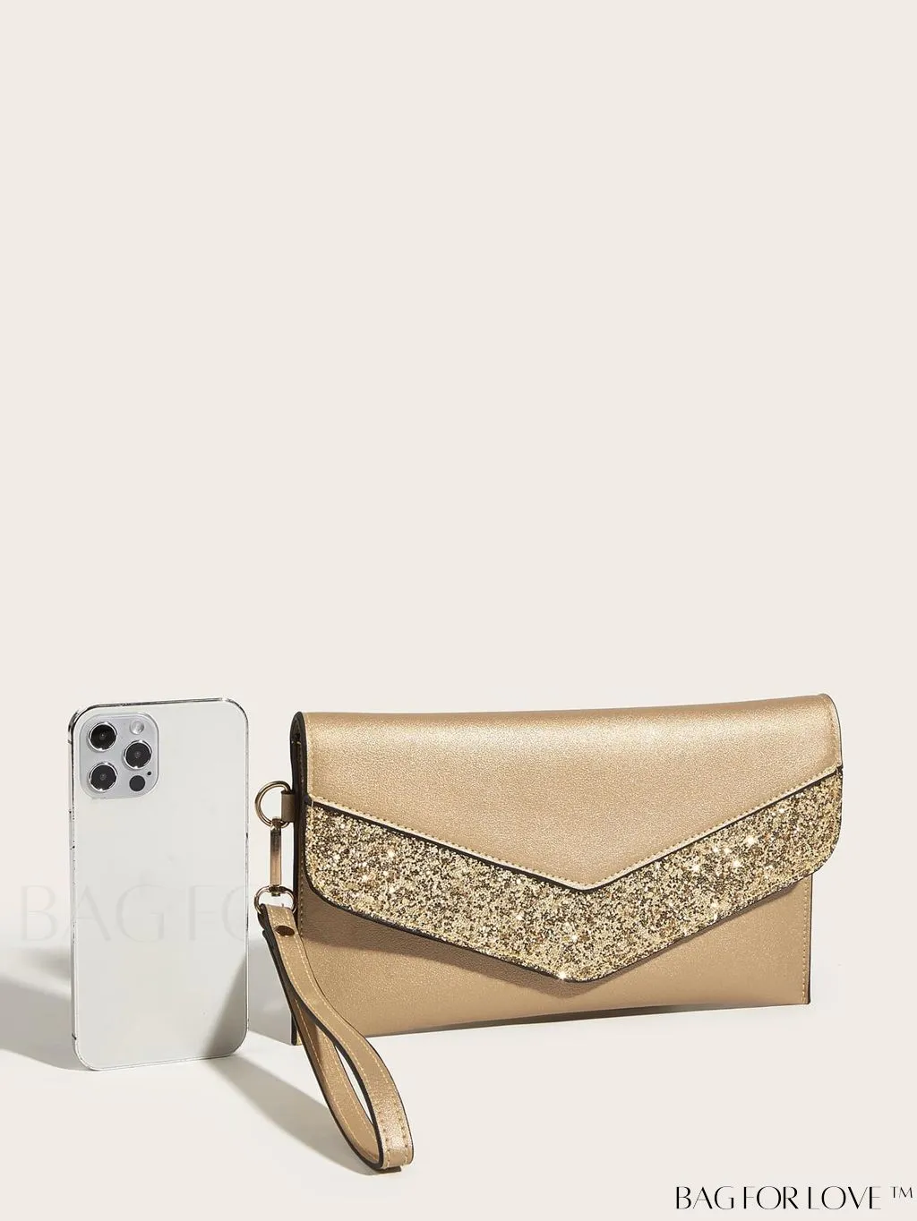 BagForLove - Stylish PU Envelope Clutch: Womens Fashion Wristlet