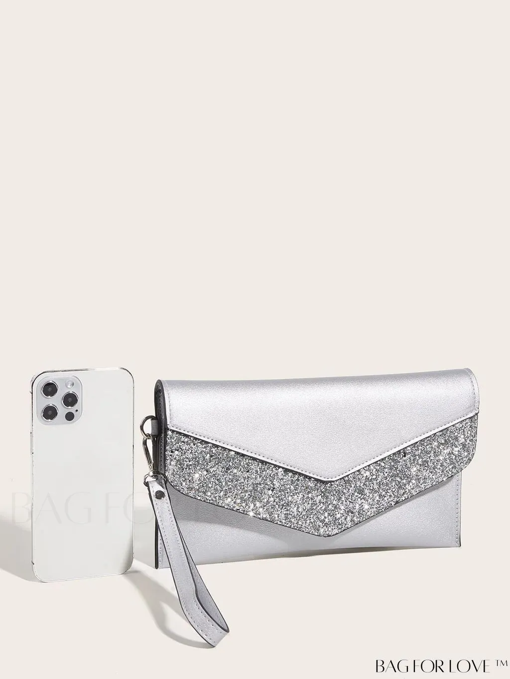 BagForLove - Stylish PU Envelope Clutch: Womens Fashion Wristlet