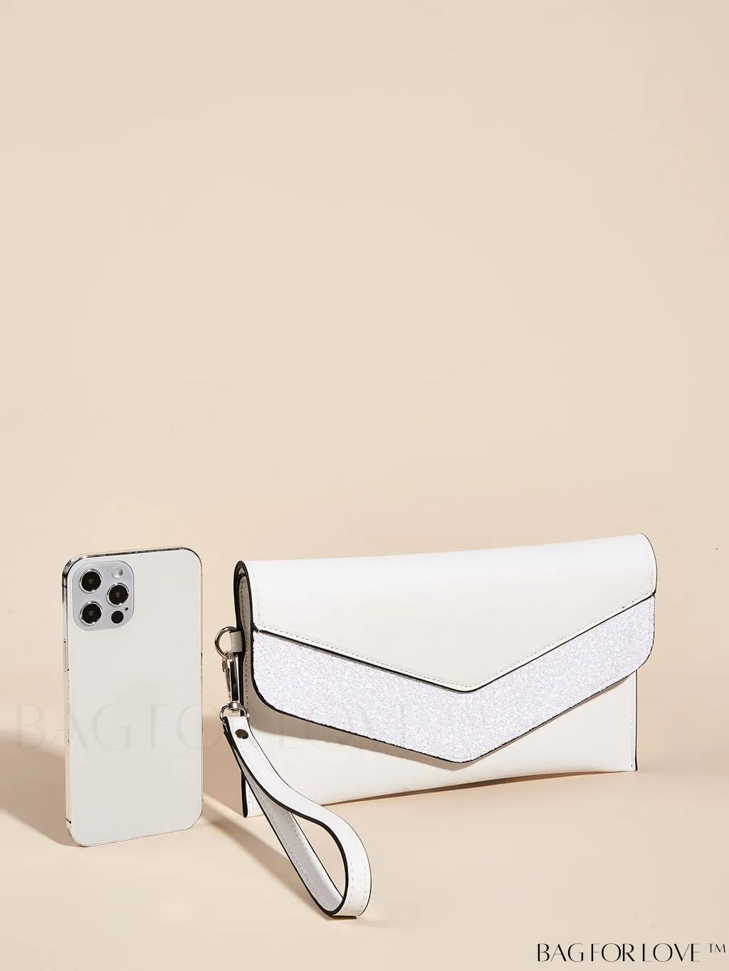 BagForLove - Stylish PU Envelope Clutch: Womens Fashion Wristlet