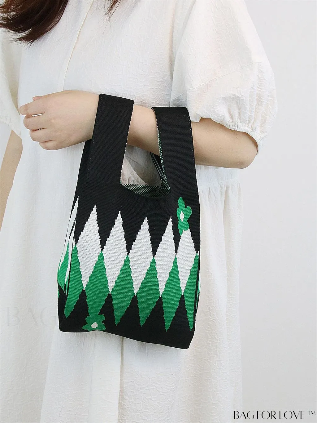 BagForLove - Stylish Striped Knitted Handbag: Colorful and Unique Pattern, Perfect for Beach Vacation, Womens Fashion