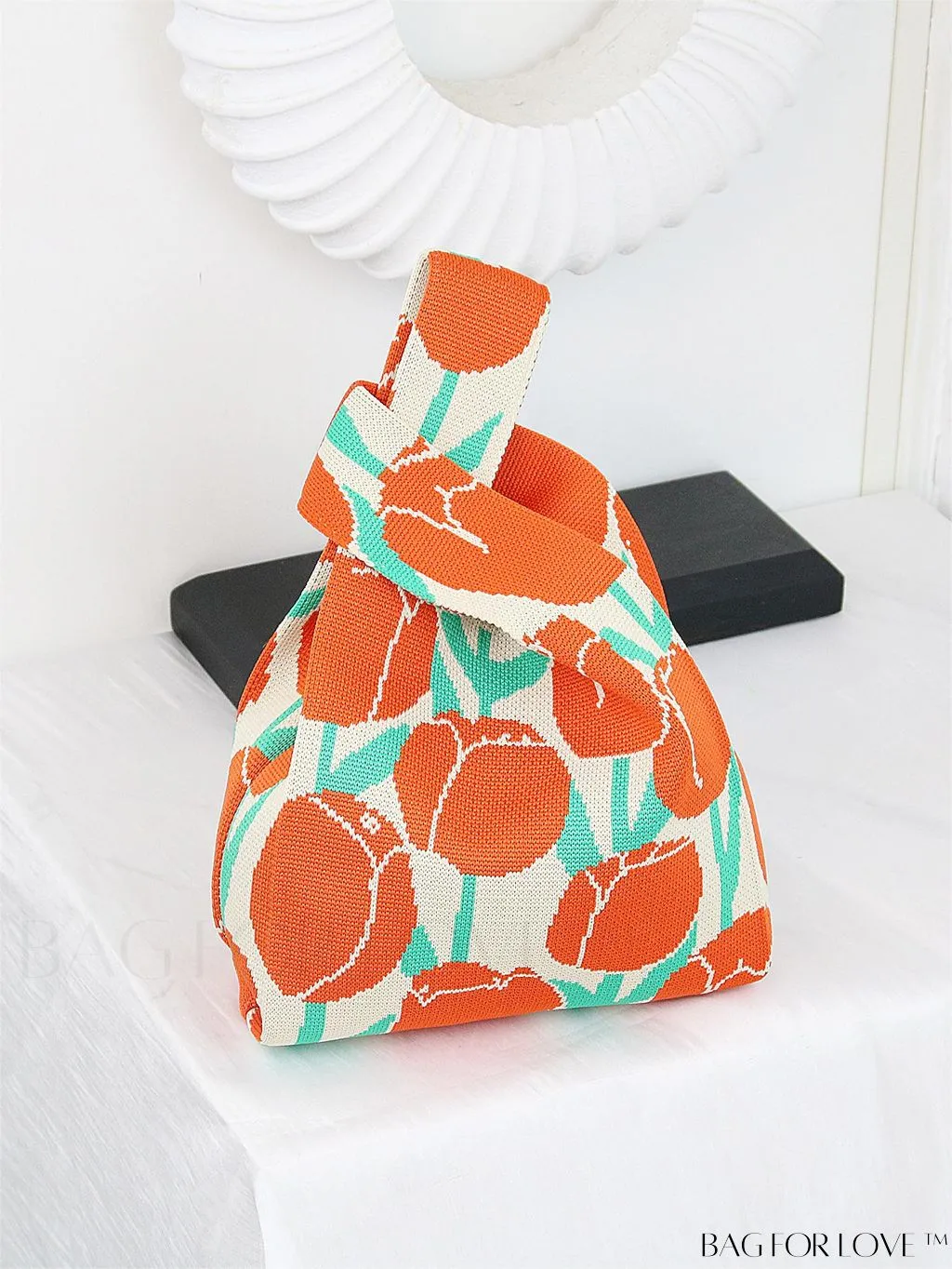 BagForLove - Stylish Striped Knitted Handbag: Colorful and Unique Pattern, Perfect for Beach Vacation, Womens Fashion