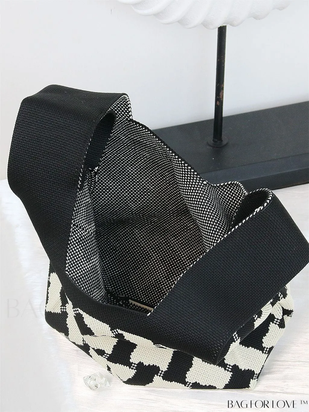 BagForLove - Stylish Striped Knitted Handbag: Colorful and Unique Pattern, Perfect for Beach Vacation, Womens Fashion