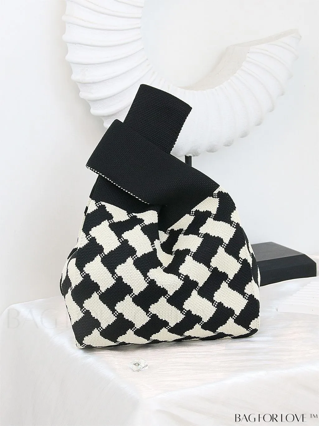 BagForLove - Stylish Striped Knitted Handbag: Colorful and Unique Pattern, Perfect for Beach Vacation, Womens Fashion