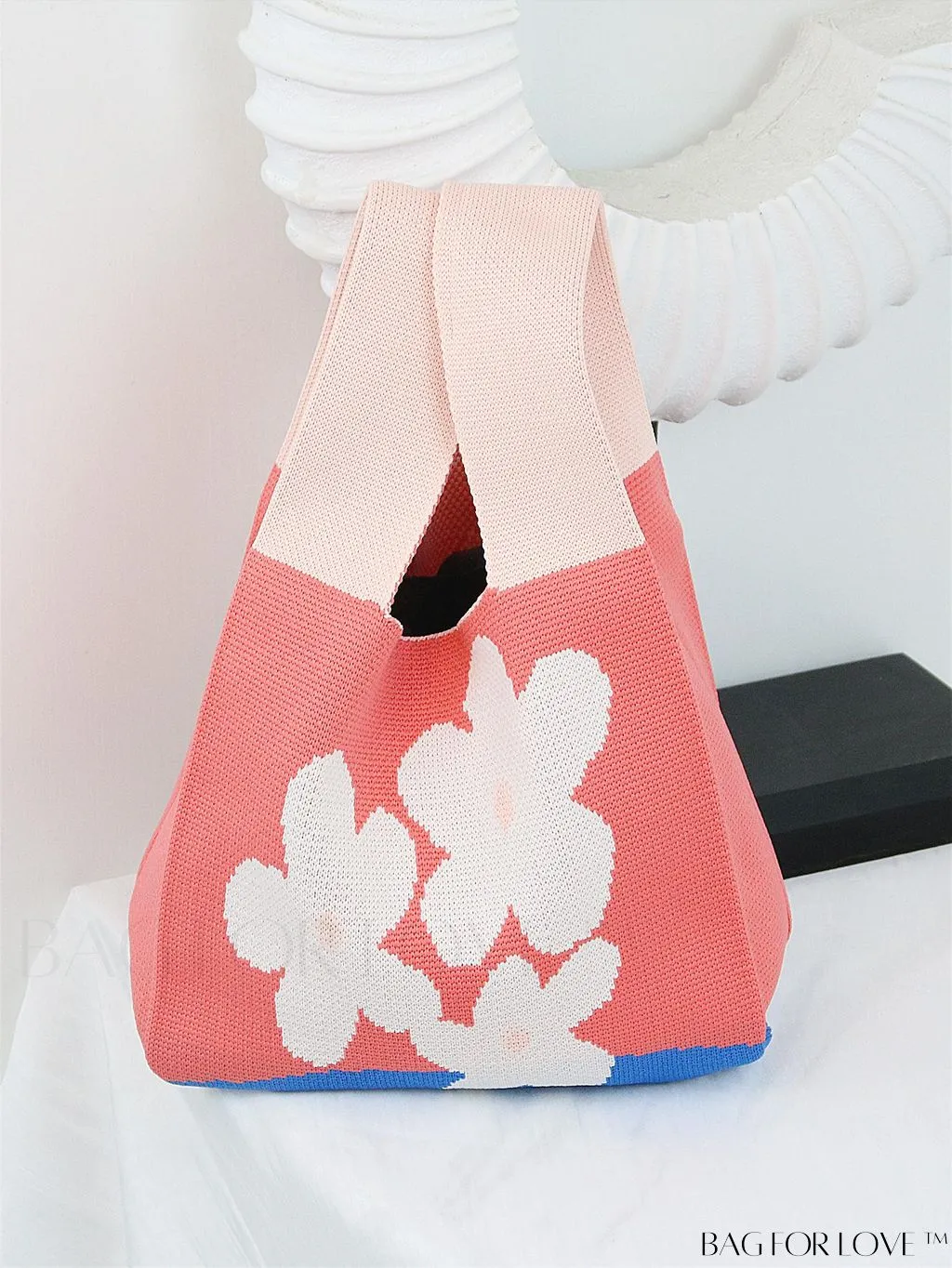BagForLove - Stylish Striped Knitted Handbag: Colorful and Unique Pattern, Perfect for Beach Vacation, Womens Fashion