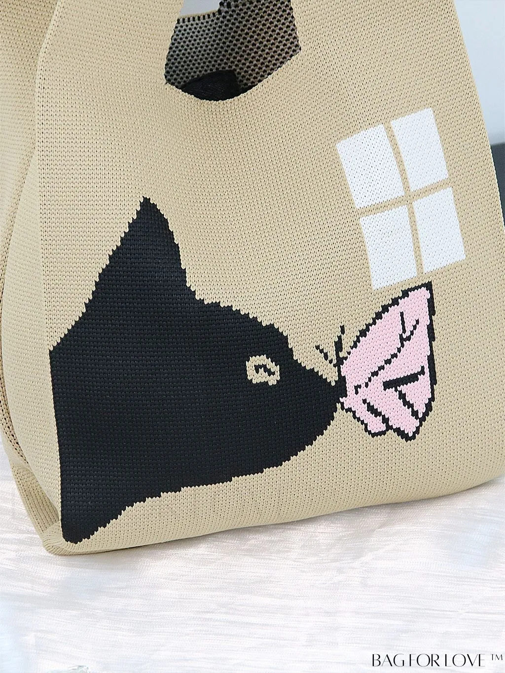 BagForLove - Stylish Striped Knitted Handbag: Colorful and Unique Pattern, Perfect for Beach Vacation, Womens Fashion