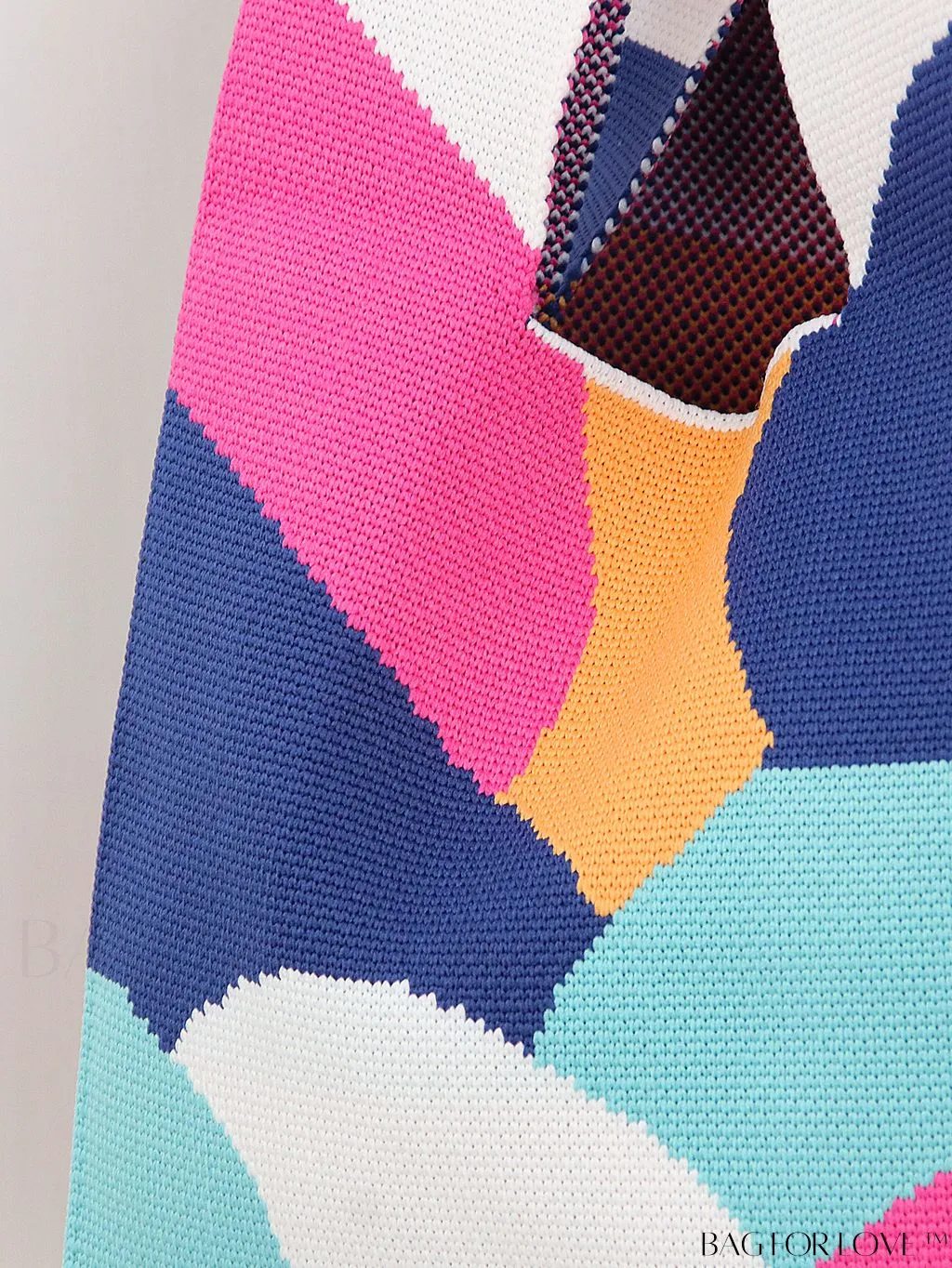 BagForLove - Stylish Striped Knitted Handbag: Colorful and Unique Pattern, Perfect for Beach Vacation, Womens Fashion