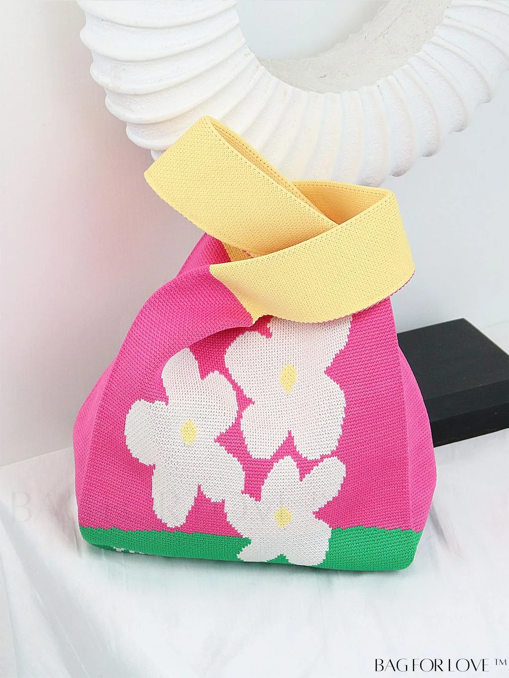 BagForLove - Stylish Striped Knitted Handbag: Colorful and Unique Pattern, Perfect for Beach Vacation, Womens Fashion