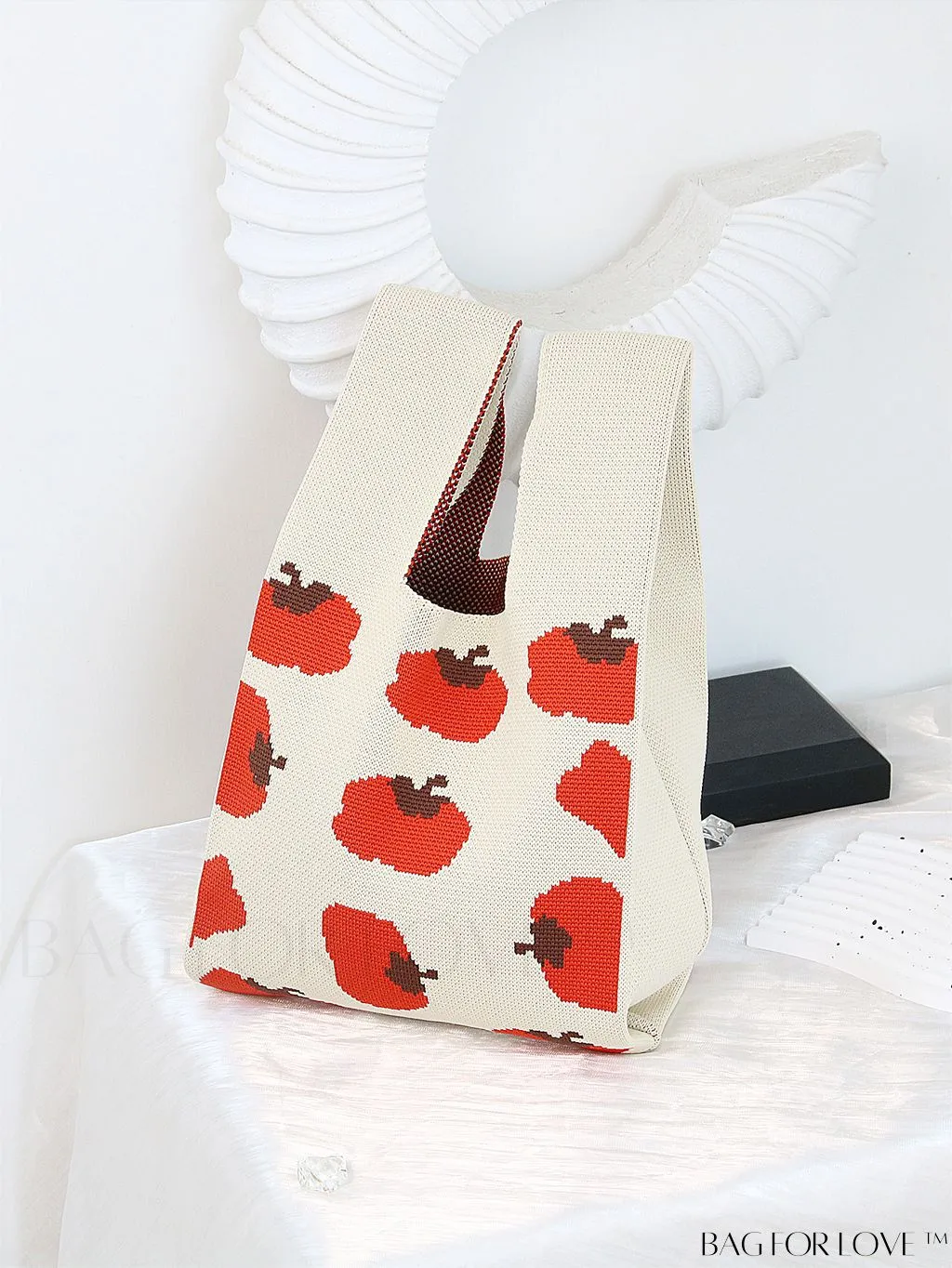 BagForLove - Stylish Striped Knitted Handbag: Colorful and Unique Pattern, Perfect for Beach Vacation, Womens Fashion