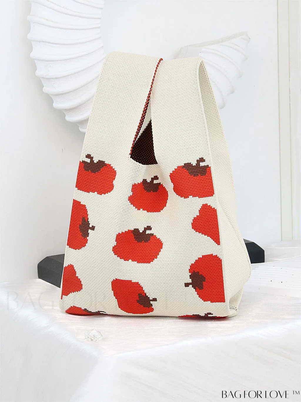 BagForLove - Stylish Striped Knitted Handbag: Colorful and Unique Pattern, Perfect for Beach Vacation, Womens Fashion