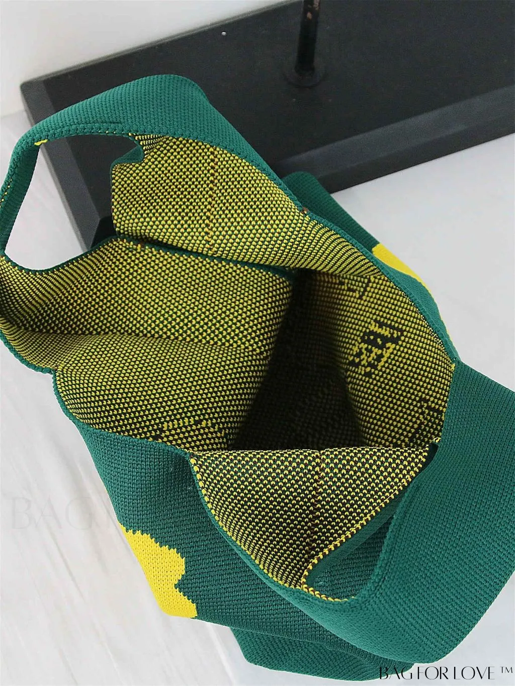 BagForLove - Stylish Striped Knitted Handbag: Colorful and Unique Pattern, Perfect for Beach Vacation, Womens Fashion