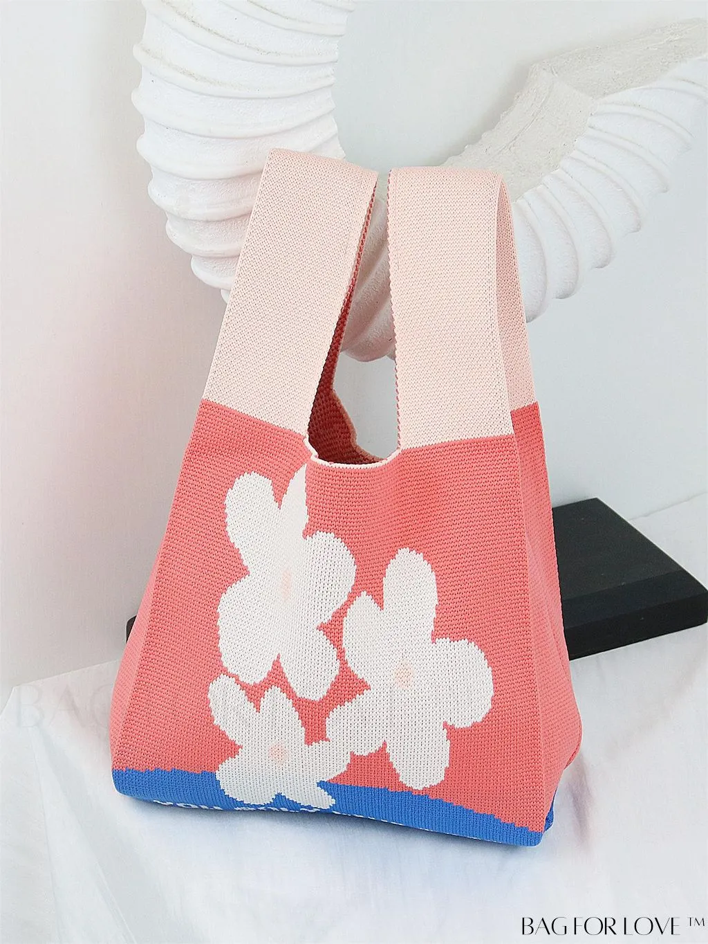 BagForLove - Stylish Striped Knitted Handbag: Colorful and Unique Pattern, Perfect for Beach Vacation, Womens Fashion