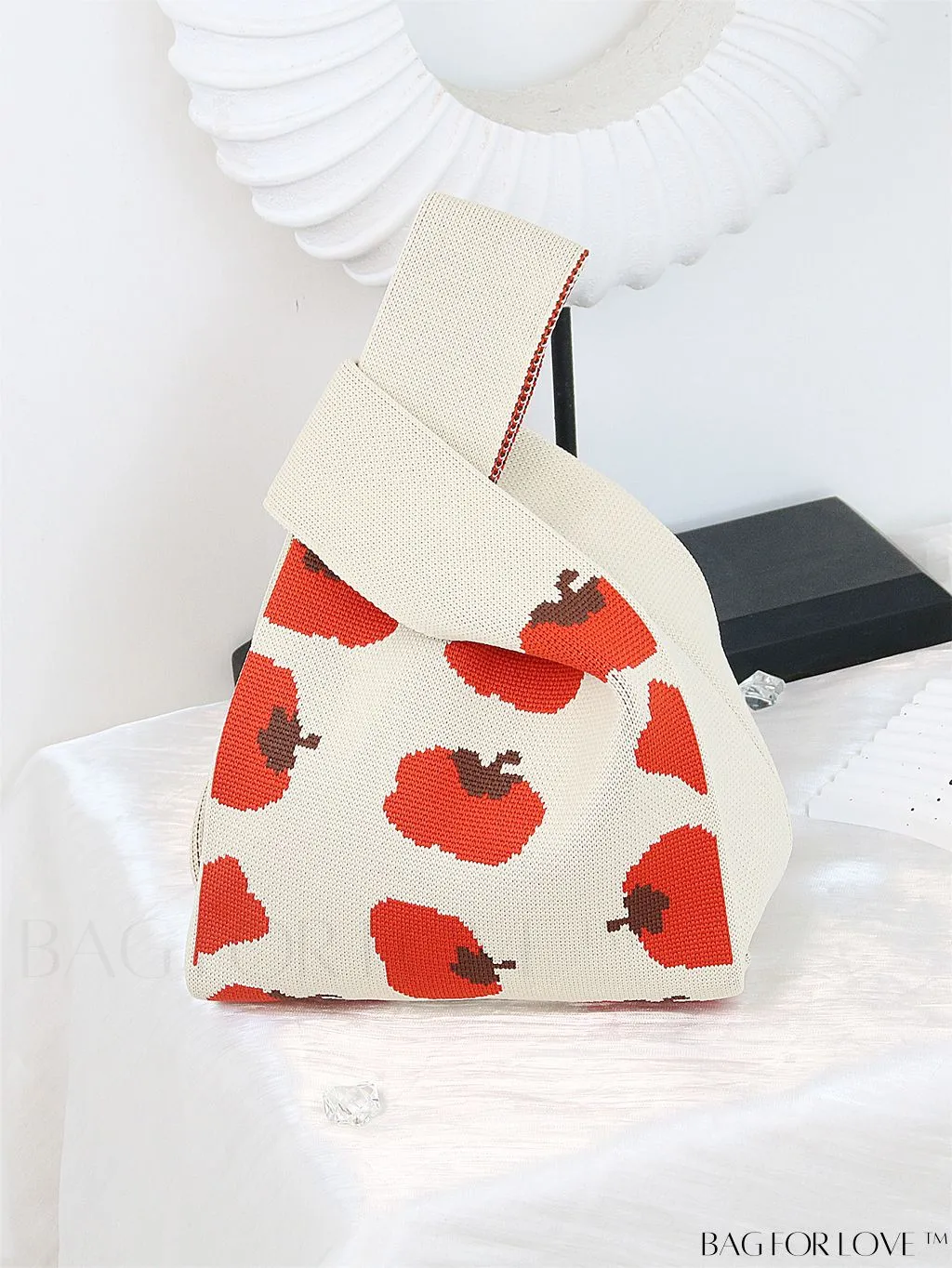 BagForLove - Stylish Striped Knitted Handbag: Colorful and Unique Pattern, Perfect for Beach Vacation, Womens Fashion