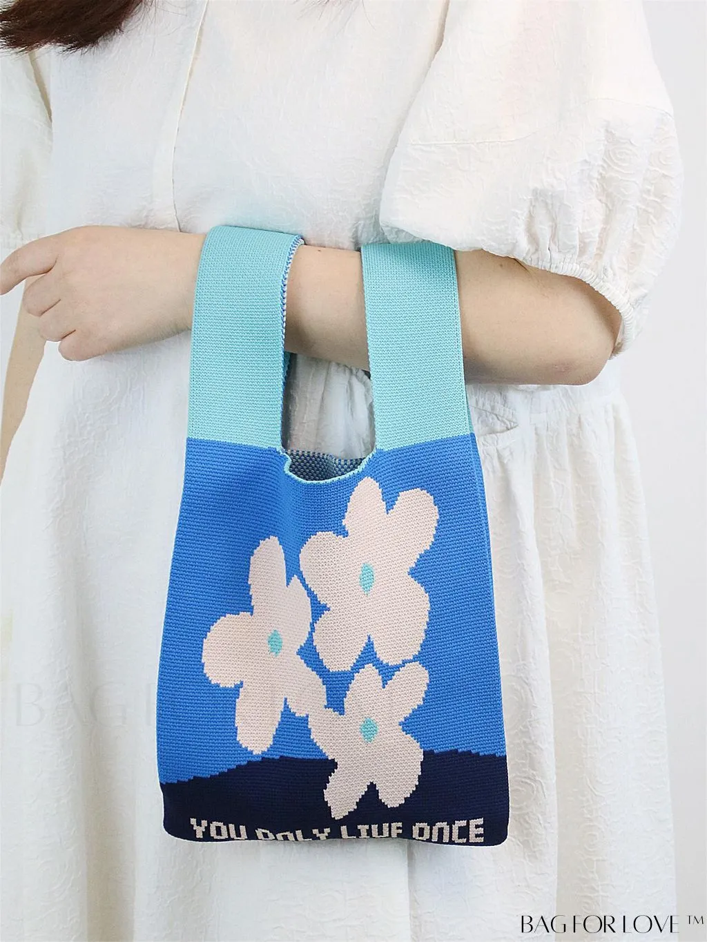 BagForLove - Stylish Striped Knitted Handbag: Colorful and Unique Pattern, Perfect for Beach Vacation, Womens Fashion