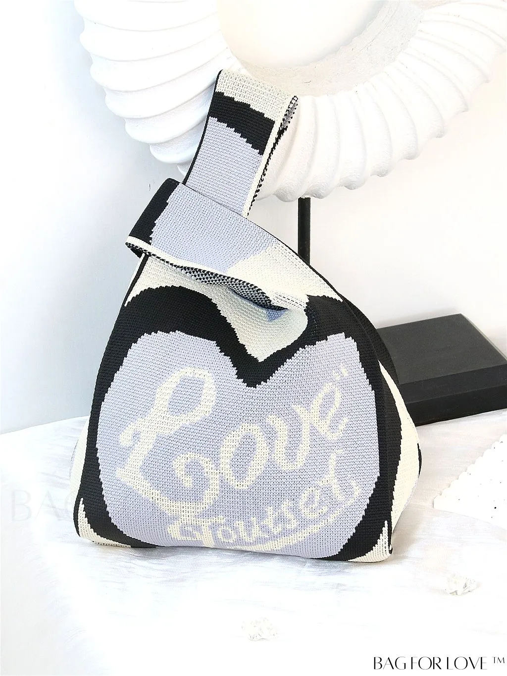 BagForLove - Stylish Striped Knitted Handbag: Colorful and Unique Pattern, Perfect for Beach Vacation, Womens Fashion