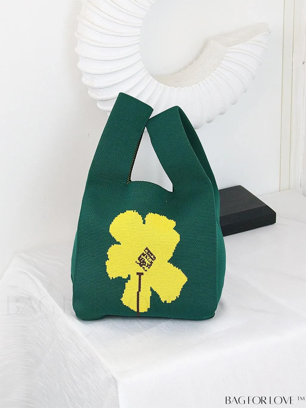 BagForLove - Stylish Striped Knitted Handbag: Colorful and Unique Pattern, Perfect for Beach Vacation, Womens Fashion