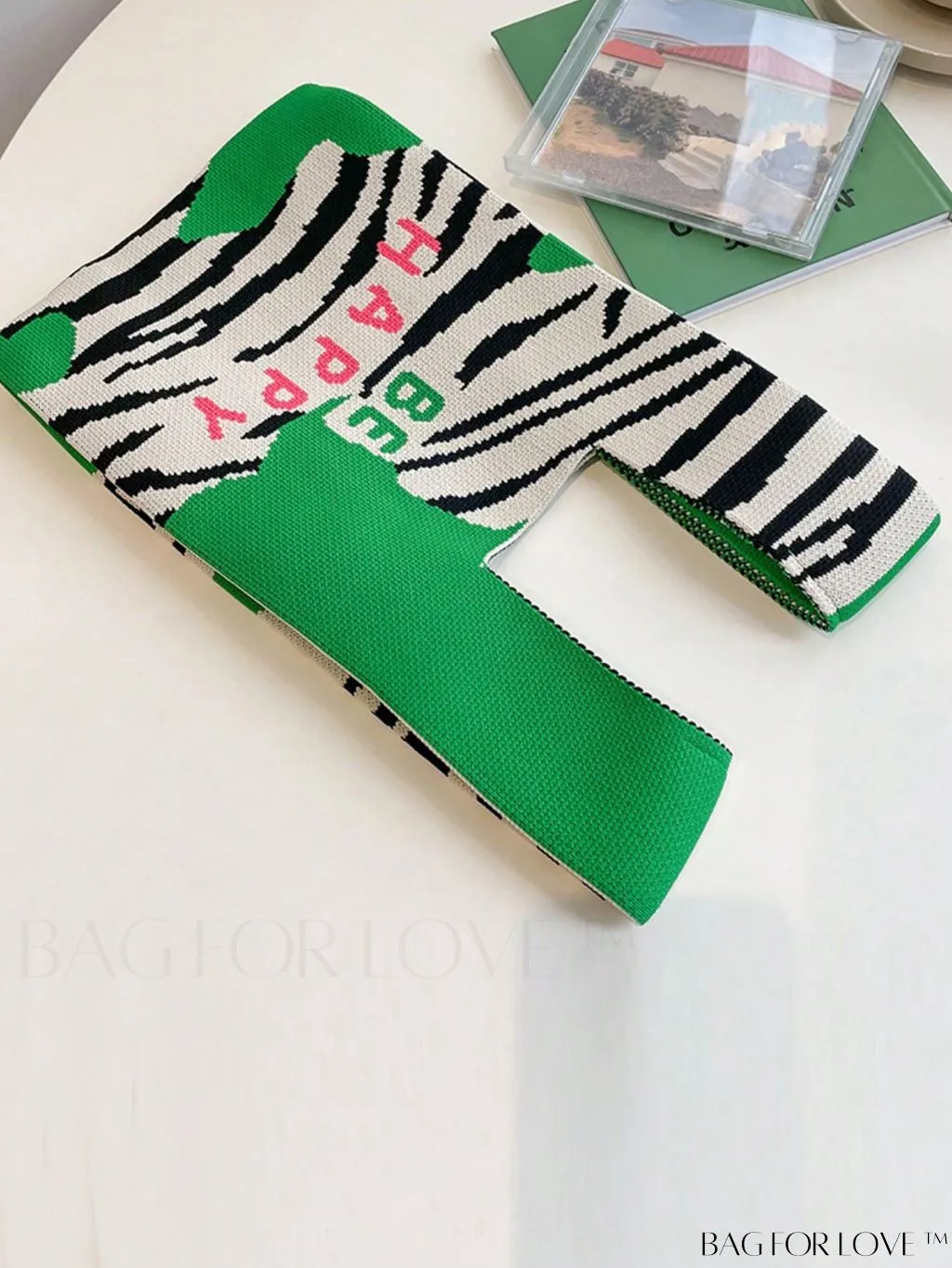 BagForLove - Stylish Striped Knitted Handbag: Colorful and Unique Pattern, Perfect for Beach Vacation, Womens Fashion