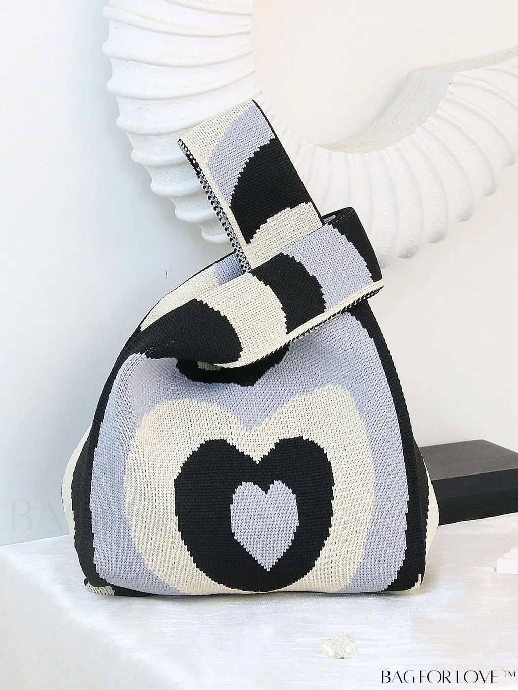 BagForLove - Stylish Striped Knitted Handbag: Colorful and Unique Pattern, Perfect for Beach Vacation, Womens Fashion