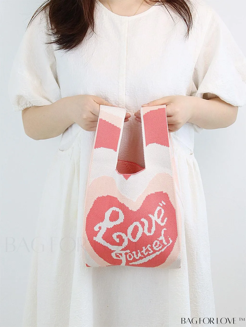 BagForLove - Stylish Striped Knitted Handbag: Colorful and Unique Pattern, Perfect for Beach Vacation, Womens Fashion