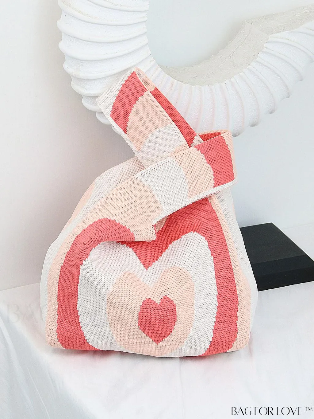 BagForLove - Stylish Striped Knitted Handbag: Colorful and Unique Pattern, Perfect for Beach Vacation, Womens Fashion