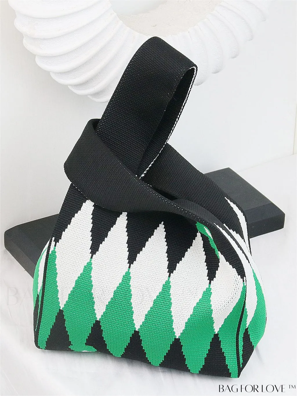 BagForLove - Stylish Striped Knitted Handbag: Colorful and Unique Pattern, Perfect for Beach Vacation, Womens Fashion