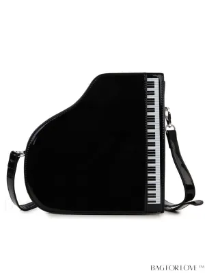 BagForLove - Womens Vintage Piano Style Crossbody Bag: Elegant and Novelty Shoulder Handbag