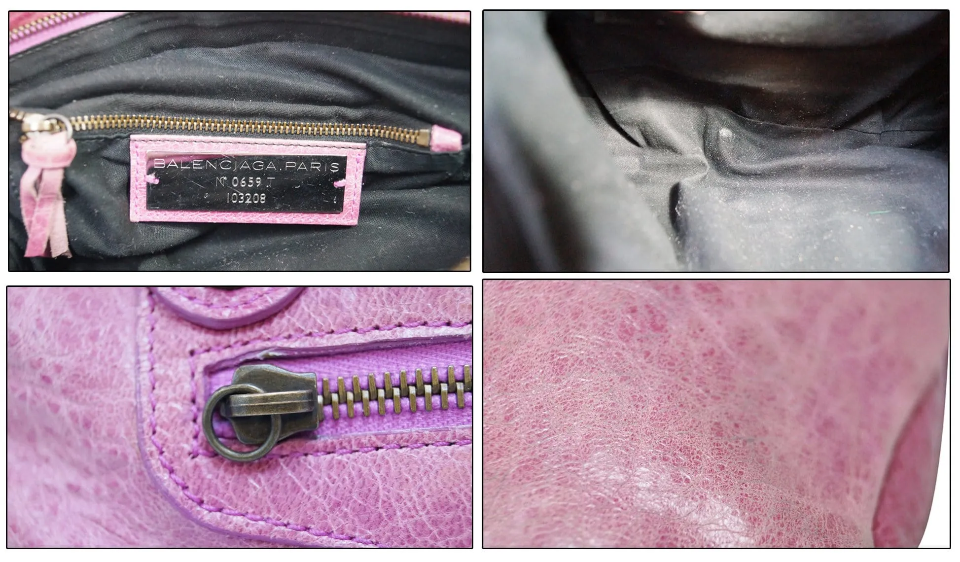 BALENCIAGA Arena Leather Giant Mini City Satchel Bag