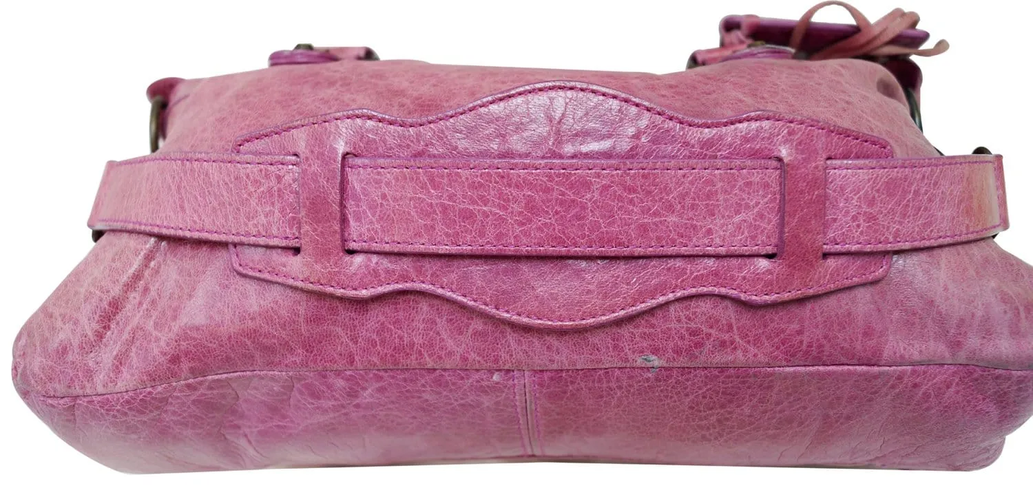 BALENCIAGA Arena Leather Giant Mini City Satchel Bag