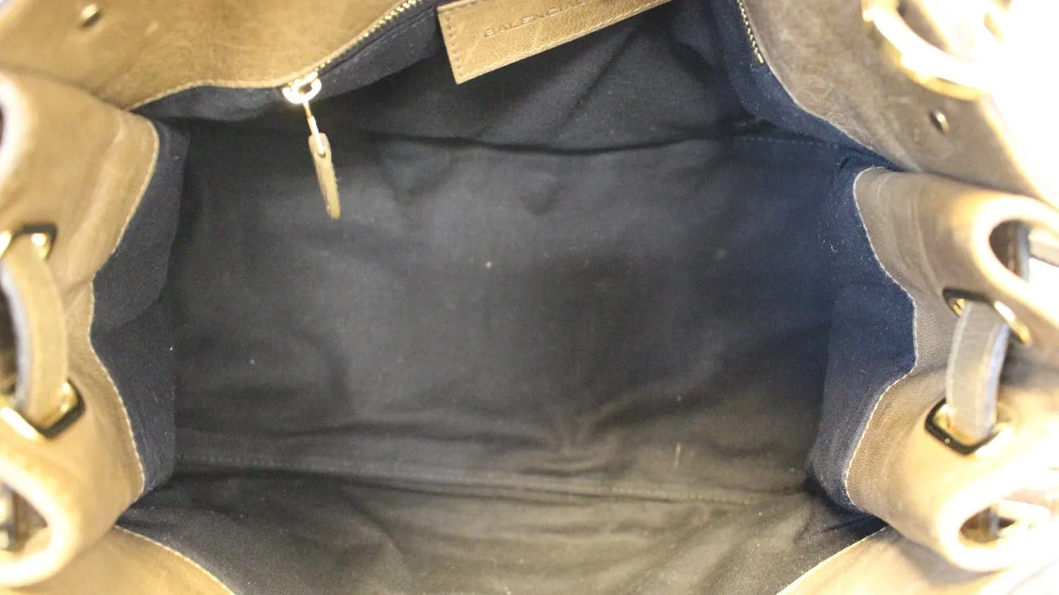BALENCIAGA Camel Luna Brown Leather Satchel Bag - Final Call